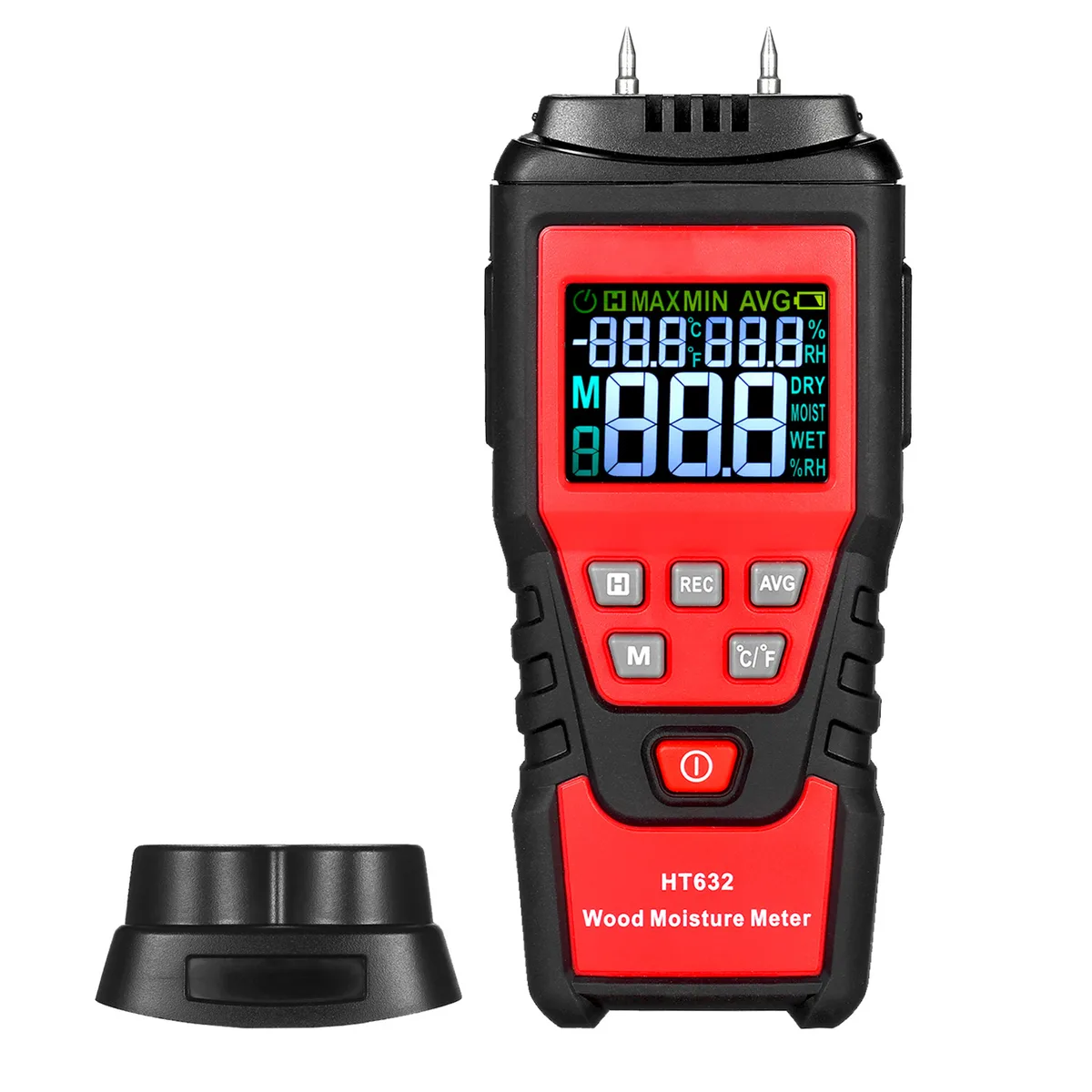 AUTENS AUTENS Wood Moisture Meter Pin-Type Backlit LCD — product photo