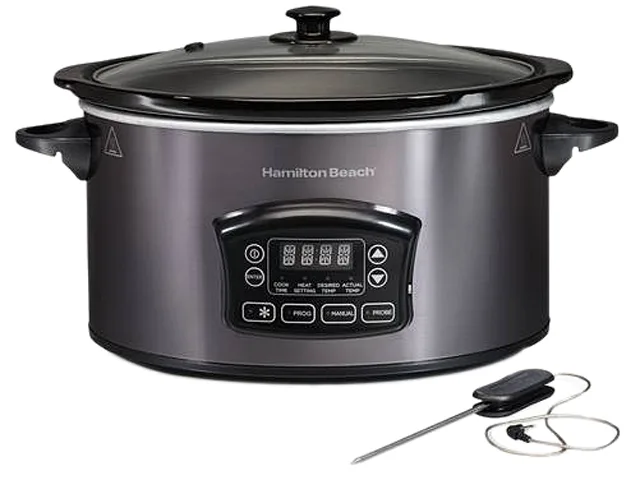 Hamilton Beach Hamilton Beach 33768G 6 Qt Programmable Slow Cooker with Probe — product photo