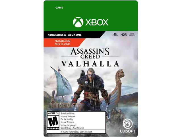 Ubisoft Ubisoft G3Q-00925 Assassin's Creed Valhalla Standard Edition downloadable game — product photo