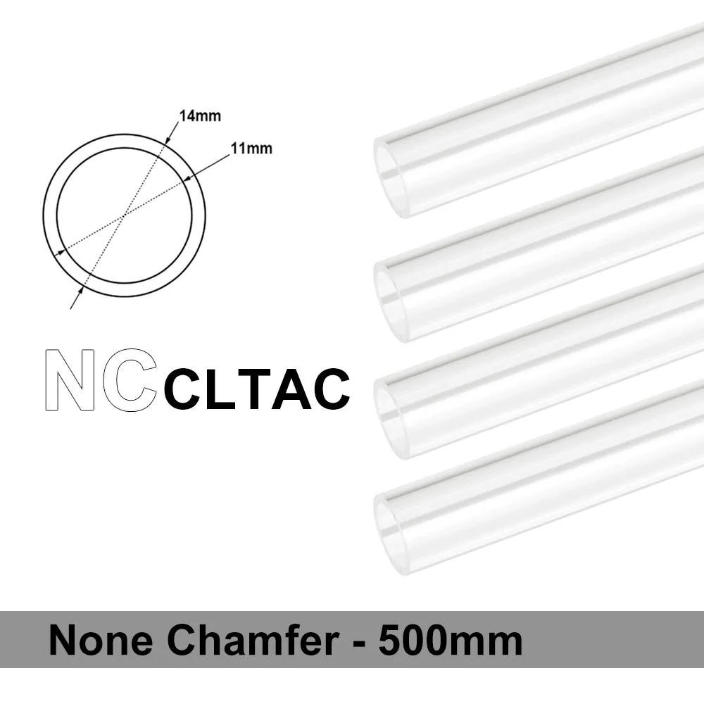 Bitspower Bitspower Chamfer Crystal Link Tube OD 14mm 500mm 4 Pack — product photo