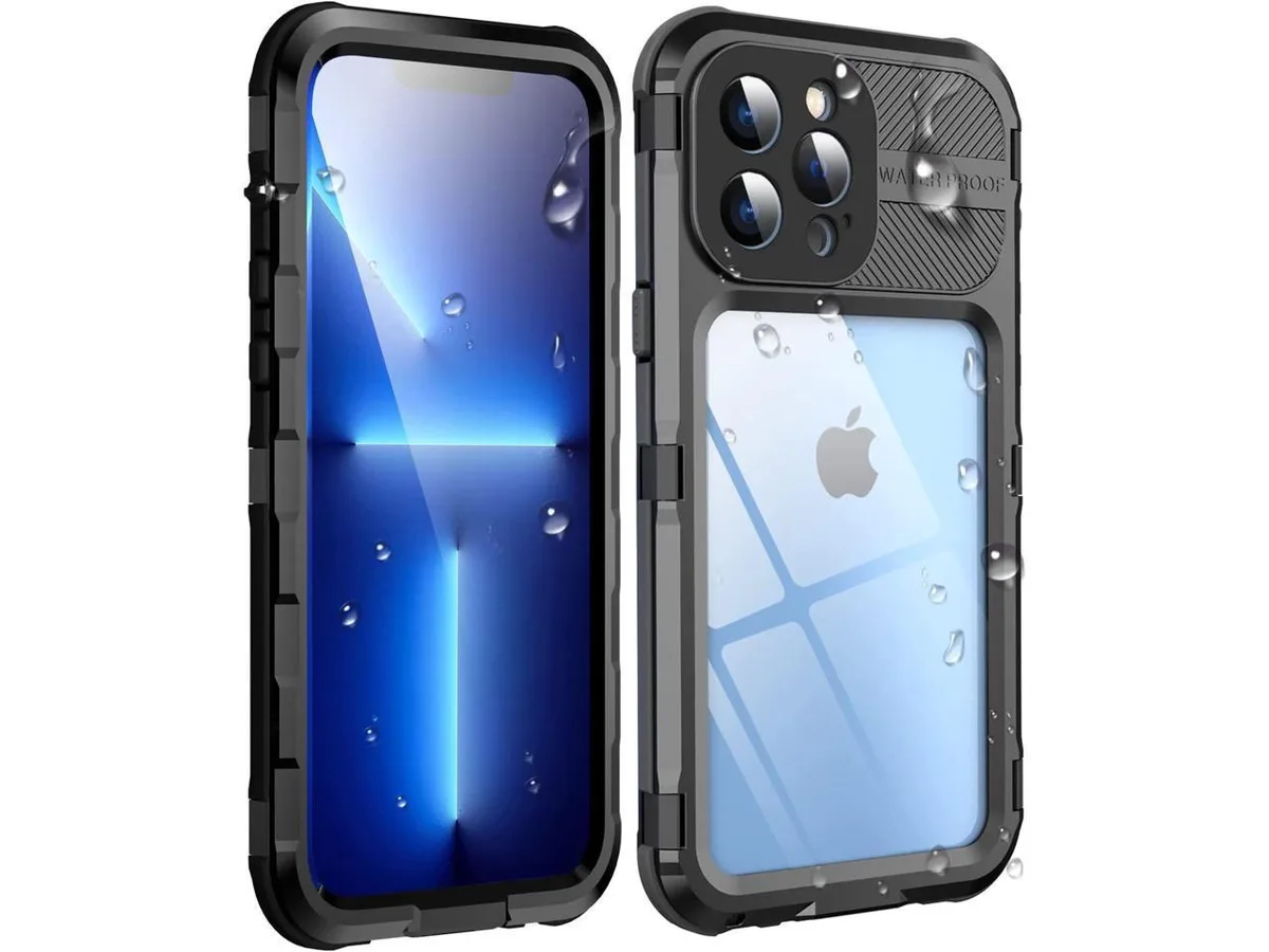 BONAEVER BONAEVER iPhone 13 Pro Max 6.7 inch Waterproof Metal Case Black — product photo