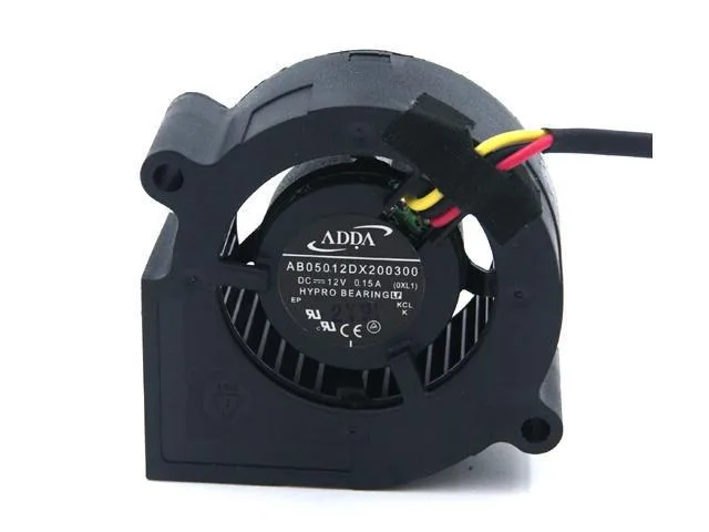 SXDOOL SXDOOL ADDA AB05012DX200300 50x20mm 12V .15A 3-wire projector cooling fan — product photo