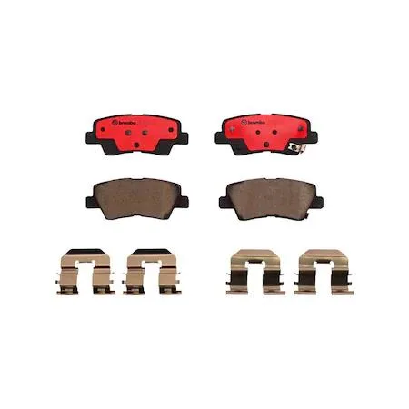 A set of transparent brake pads in new condition