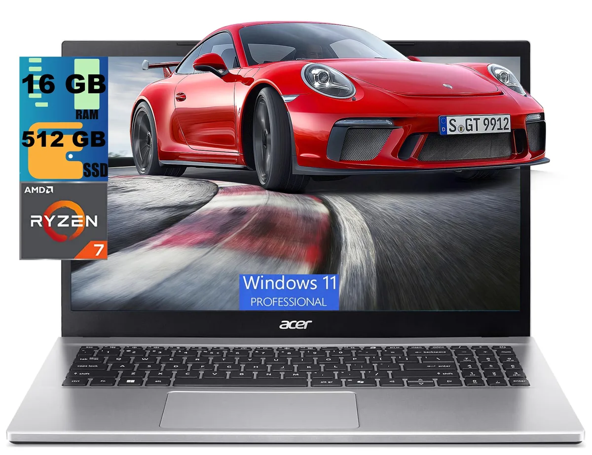 Acer America Acer America Aspire Go 15 laptop Ryzen 7 5825U 16GB 512GB Silver — product photo