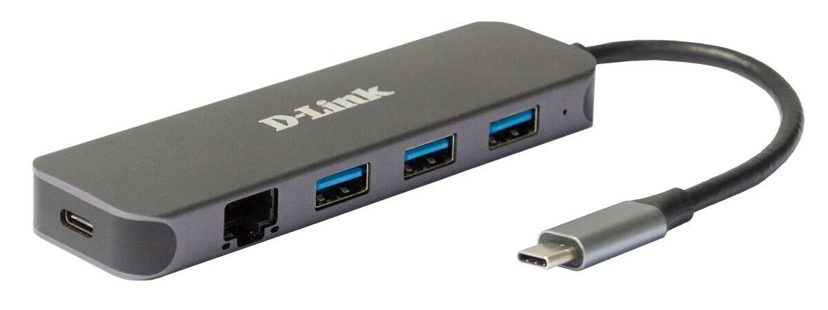 D-Link D-Link DUB-2334 USB-C Mini Docking Station 3xUSB 3.0 Gigabit Ethernet — product photo