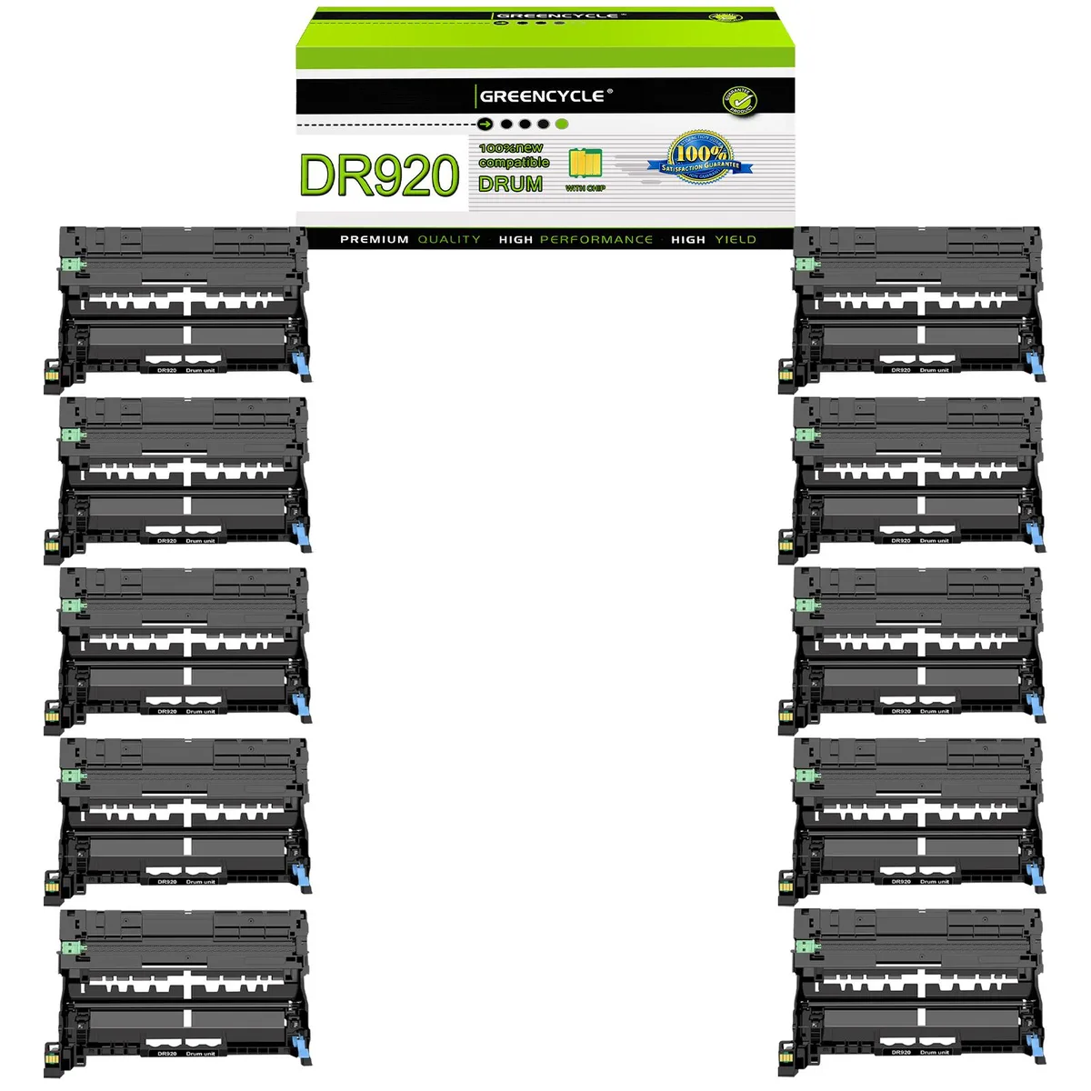 GREENCYCLE GREENCYCLE DR920 10-pack compatible drum unit, toner cartridge — product photo