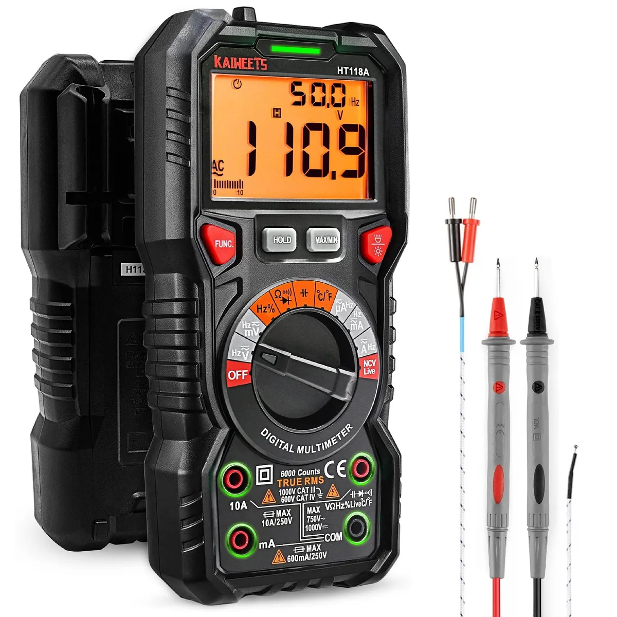 KEHIPI KEHIPI HT118A Digital Multimeter 6000 Counts TRMS — product photo