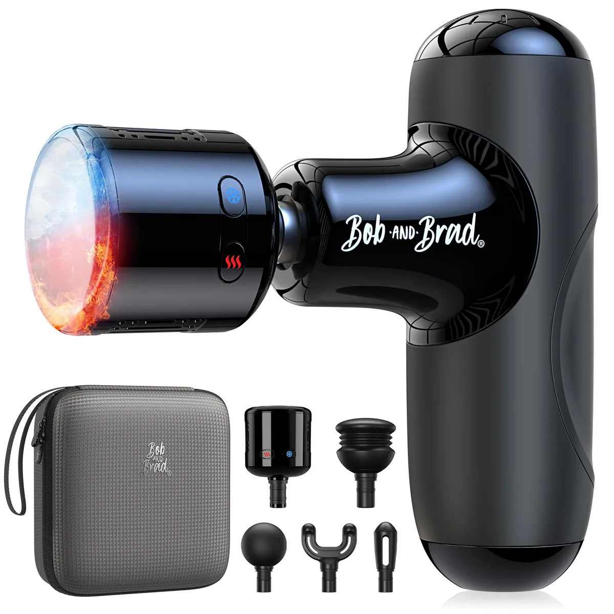Bob and Brad Bob and Brad Q2 Pro Mini Massager QL/MINI.Q2-F Heat Cold 5 Speed 7mm 40dB — product photo