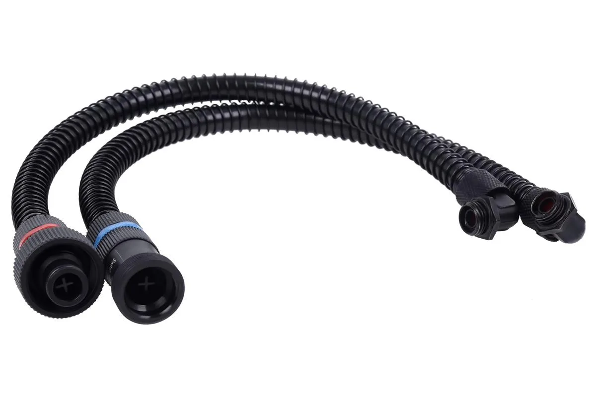 Alphacool Alphacool Eisbaer GPX 90° Extension Set 11/8mm PVC Black 12542 — product photo