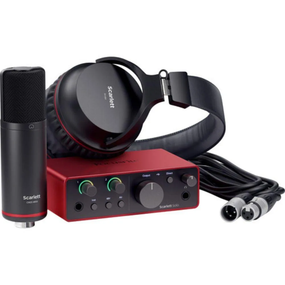 Focusrite Focusrite Scarlett Solo Studio 4th Gen Bundle with CM25 MkIII Mic and SH-450 Headphones — product photo
