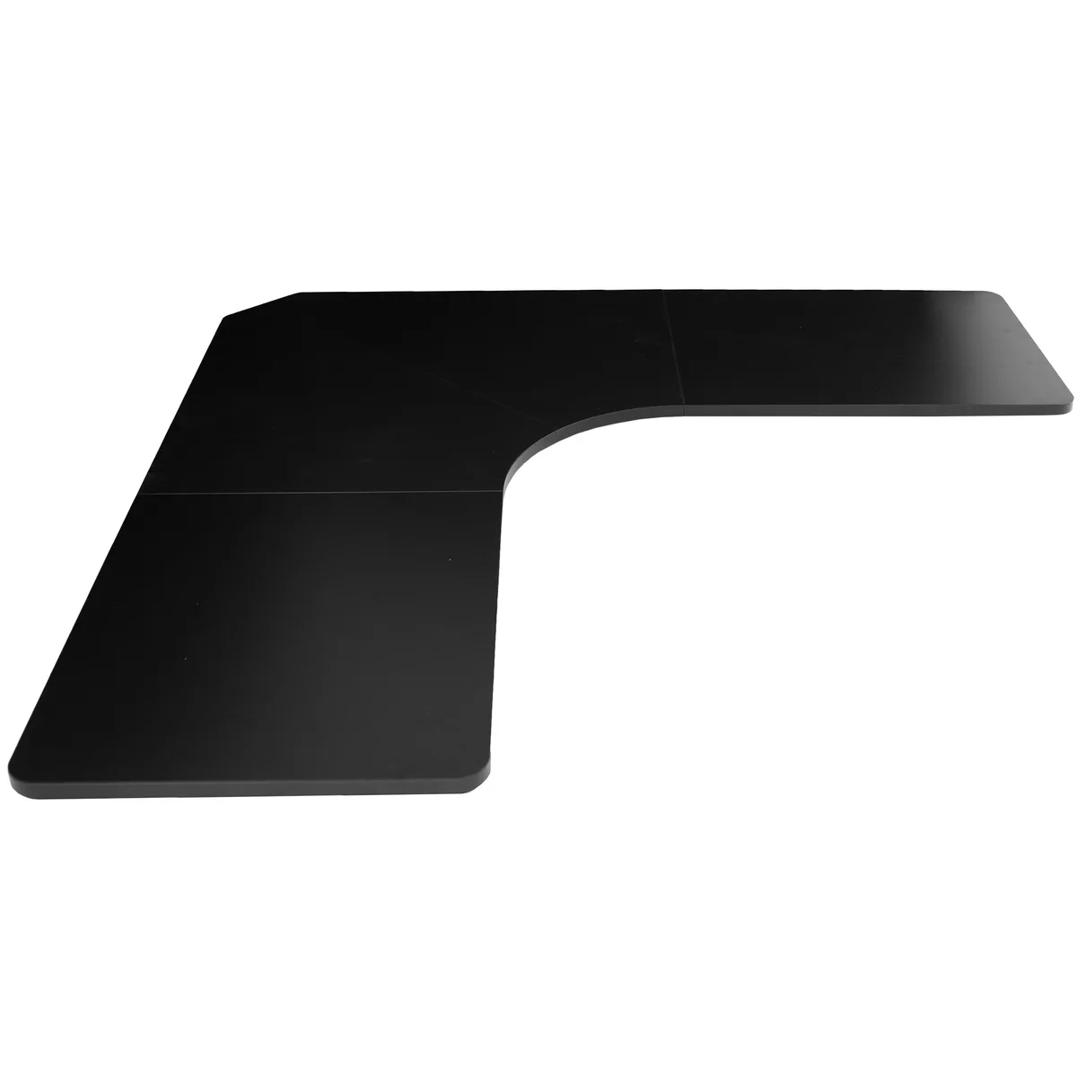 VIVO VIVO Black 71 x 71 inch Curved Corner Table Top office furniture — product photo