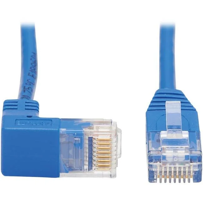 Tripp Lite Tripp Lite N204-S10-BL-DN 10 ft Cat 6 Blue Down-Angle Slim Ethernet Cable — product photo