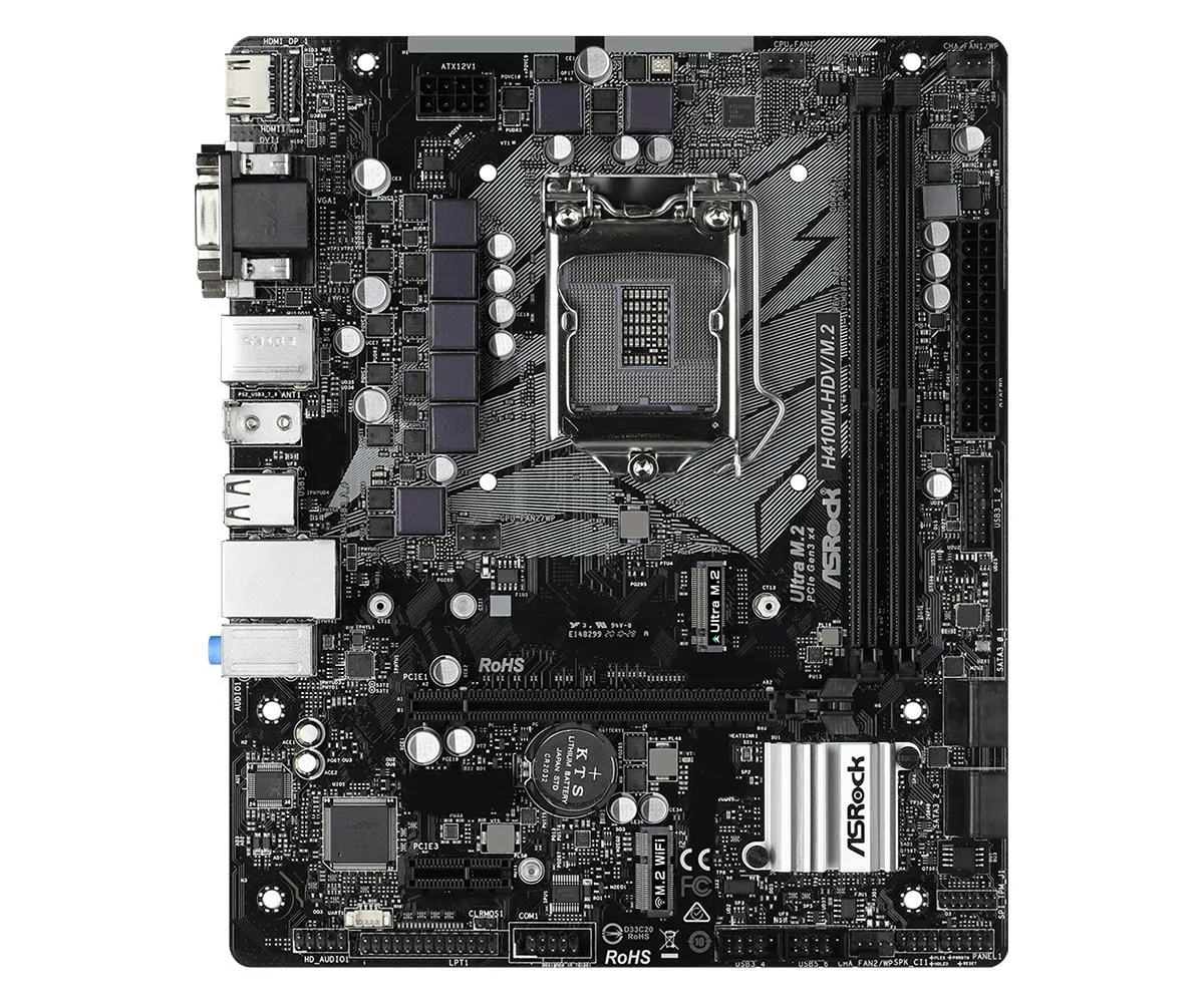 ASRock ASRock H410M-HDV/M.2 Intel motherboard — product photo