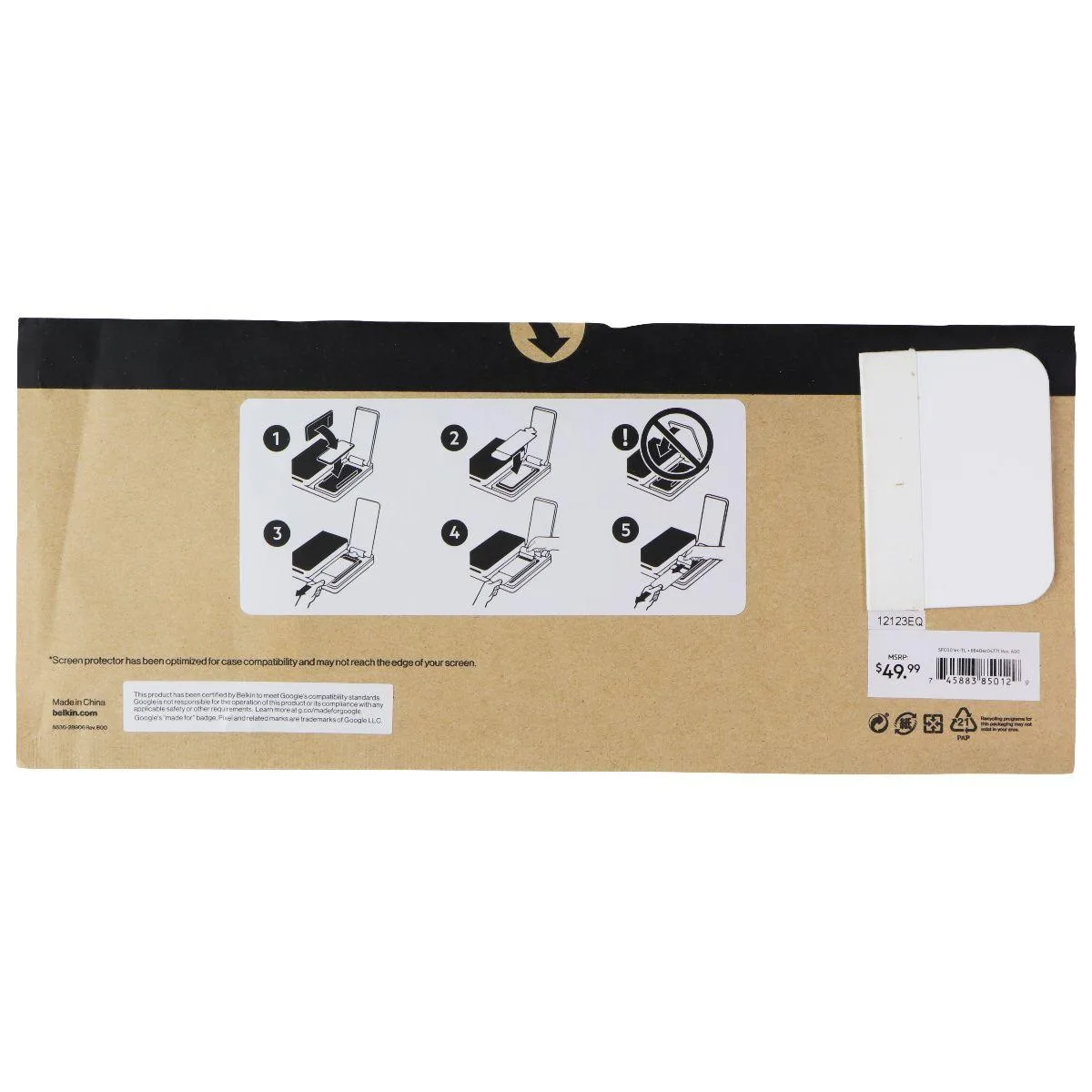 Verizon Verizon Glass Screen Protector for Google Pixel 7 5-Pack — product photo