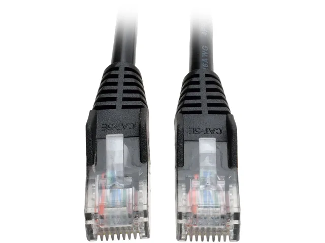 Tripp Lite Tripp Lite N001-003-BK Cat5e 350MHz network ethernet cable 3 ft black — product photo