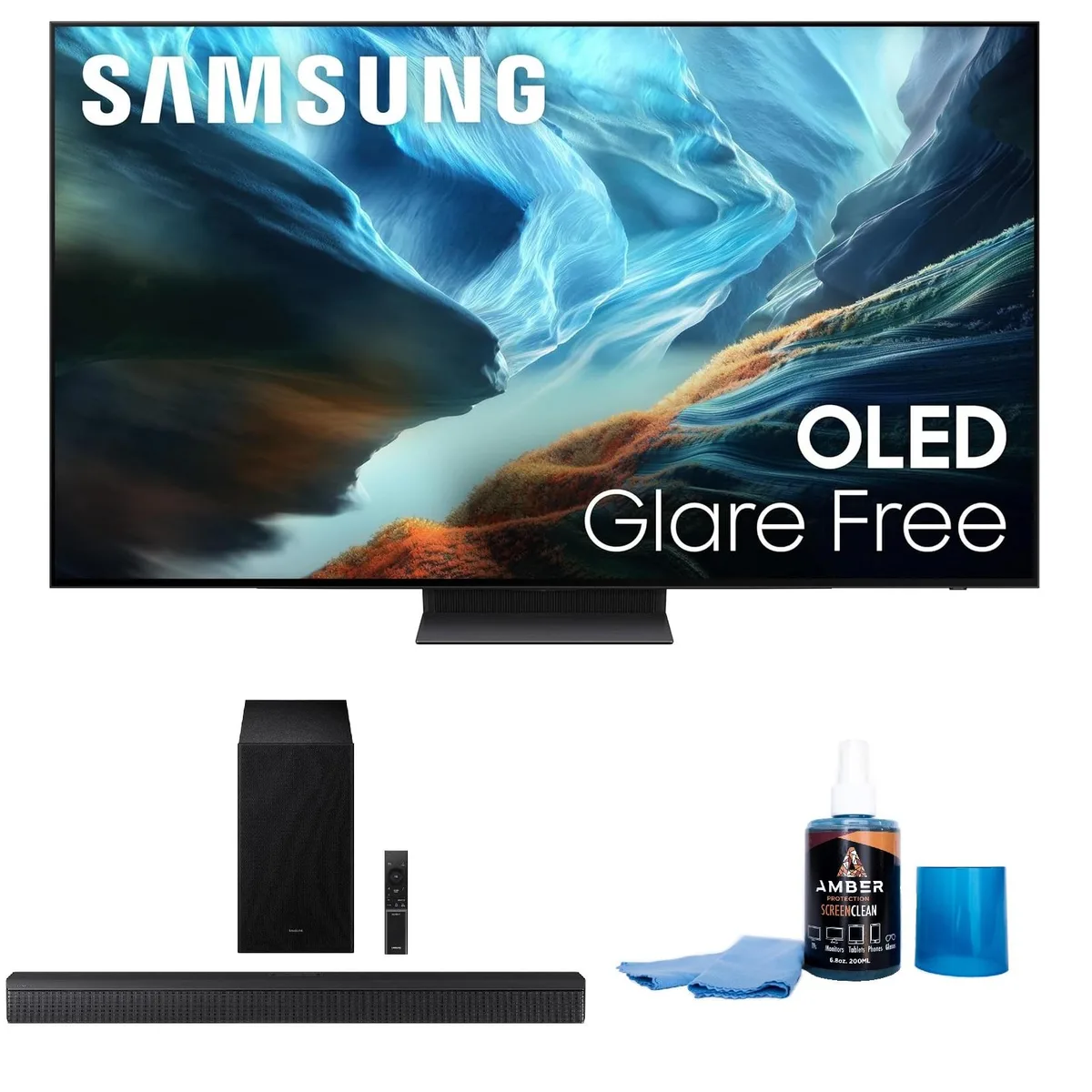 SAMSUNG SAMSUNG QN55S90HA 55" OLED TV with HW-B630F Soundbar (2026) — product photo