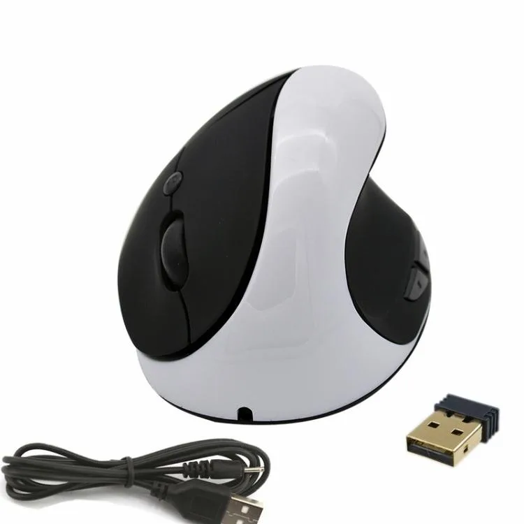 eForChina eForChina JSY-03 Wireless Vertical Gaming Mouse White 6 Keys 1600 DPI 500 mAh — product photo