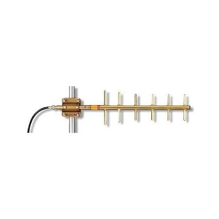 Gold anodised six-element Yagi antenna, forty-four inches long