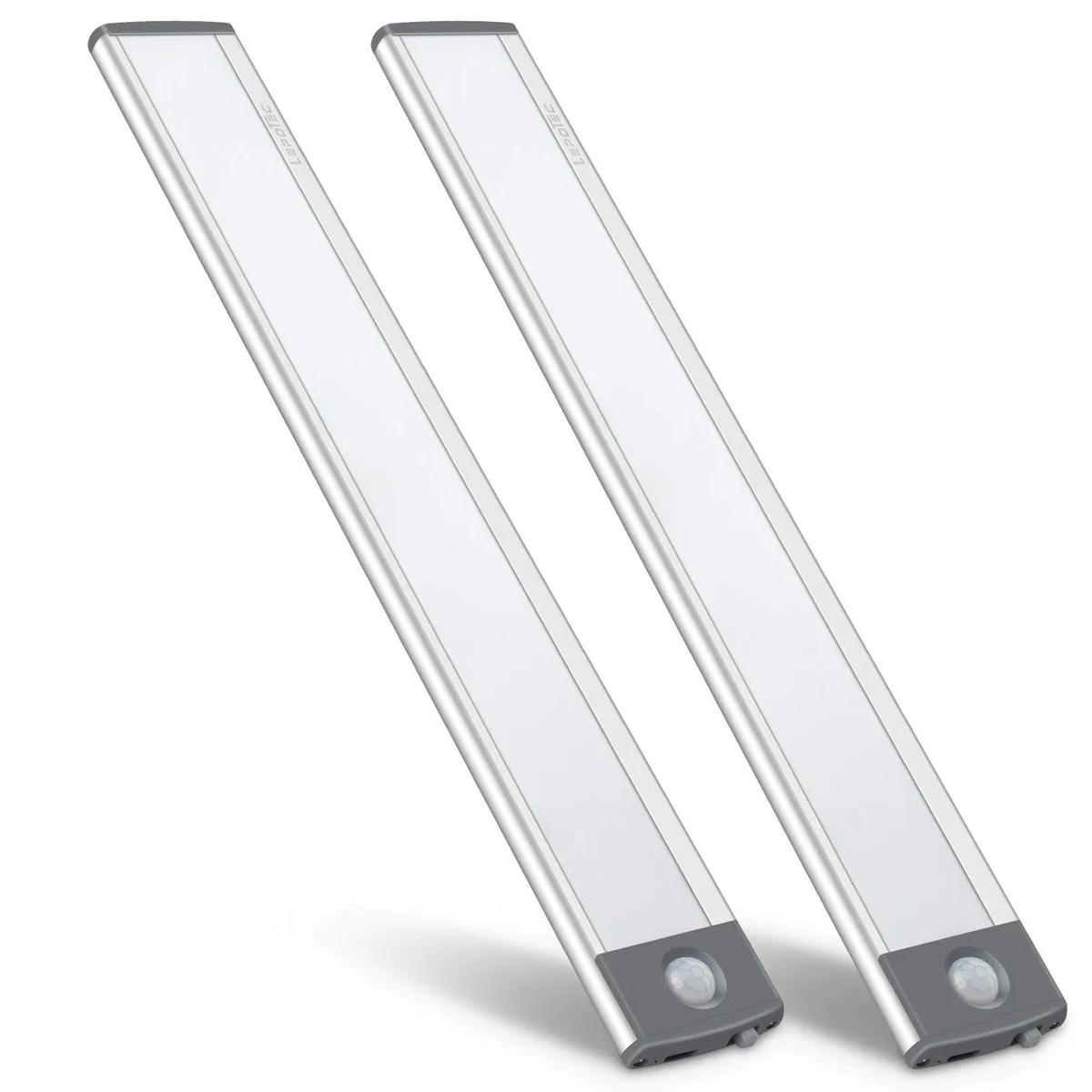 Slim 32.3 cm aluminium bar with 54 LEDs, magnetic mount, USB-C port, cool white finish