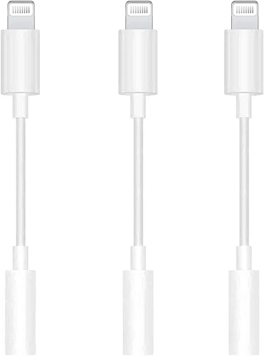 aibileec aibileec 3 Pack Lightning to 3.5 mm Audio Adapter — product photo