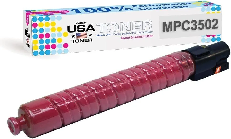 MADE IN USA TONER MADE IN USA TONER Compatible Magenta Cartridge for Ricoh MP C3002 C3502 18000 Pages — product photo