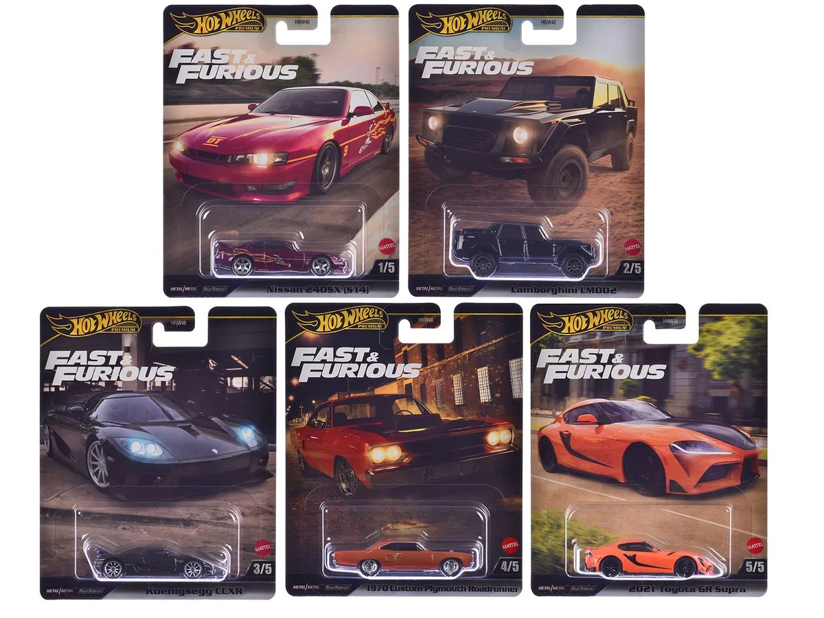 Hot Wheels Hot Wheels Fast &amp; Furious 2025 5-Piece Set L Diecast Cars — product photo