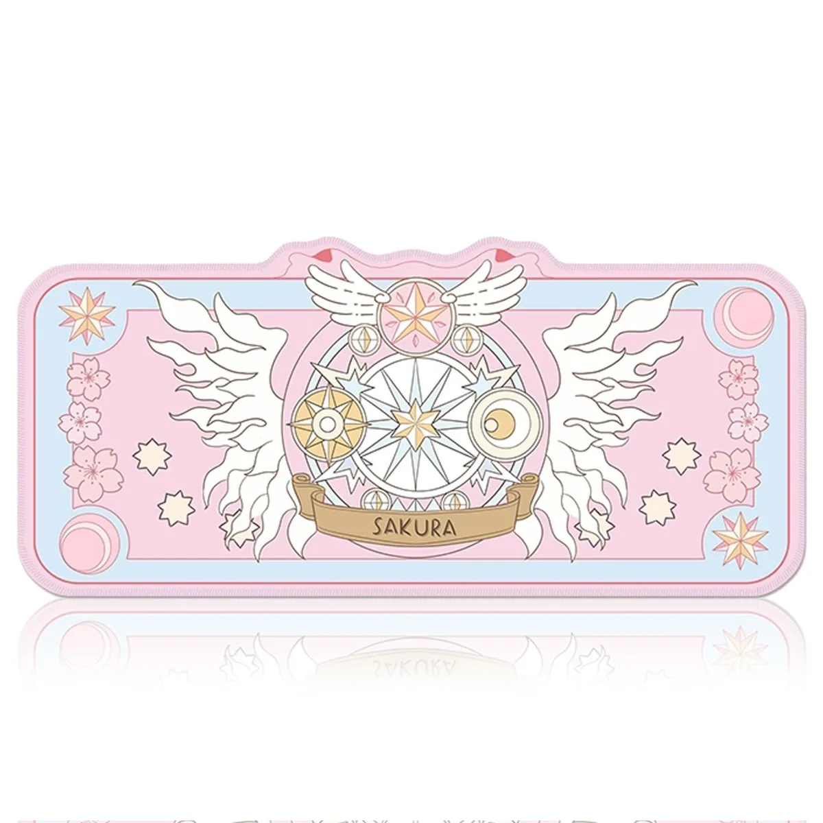 Uywgaun Kawaii Desk Pad XLarge Pink Blue 27.6 x 11.8 in — product photo