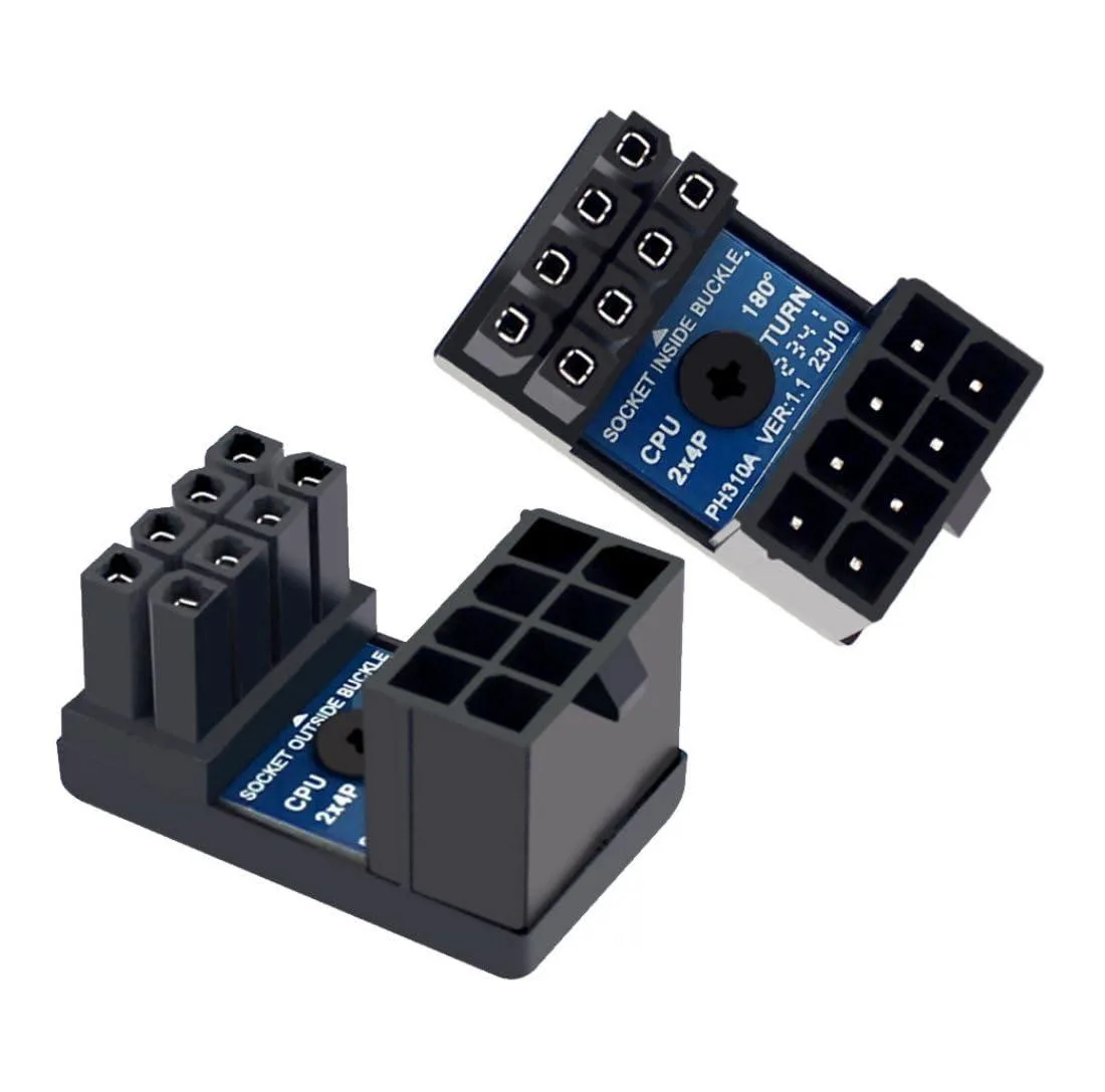 Vszerda Vszerda PW-053 ATX 8Pin EPS 12V 180° Angled CPU Power Adapter 2 Pack — product photo