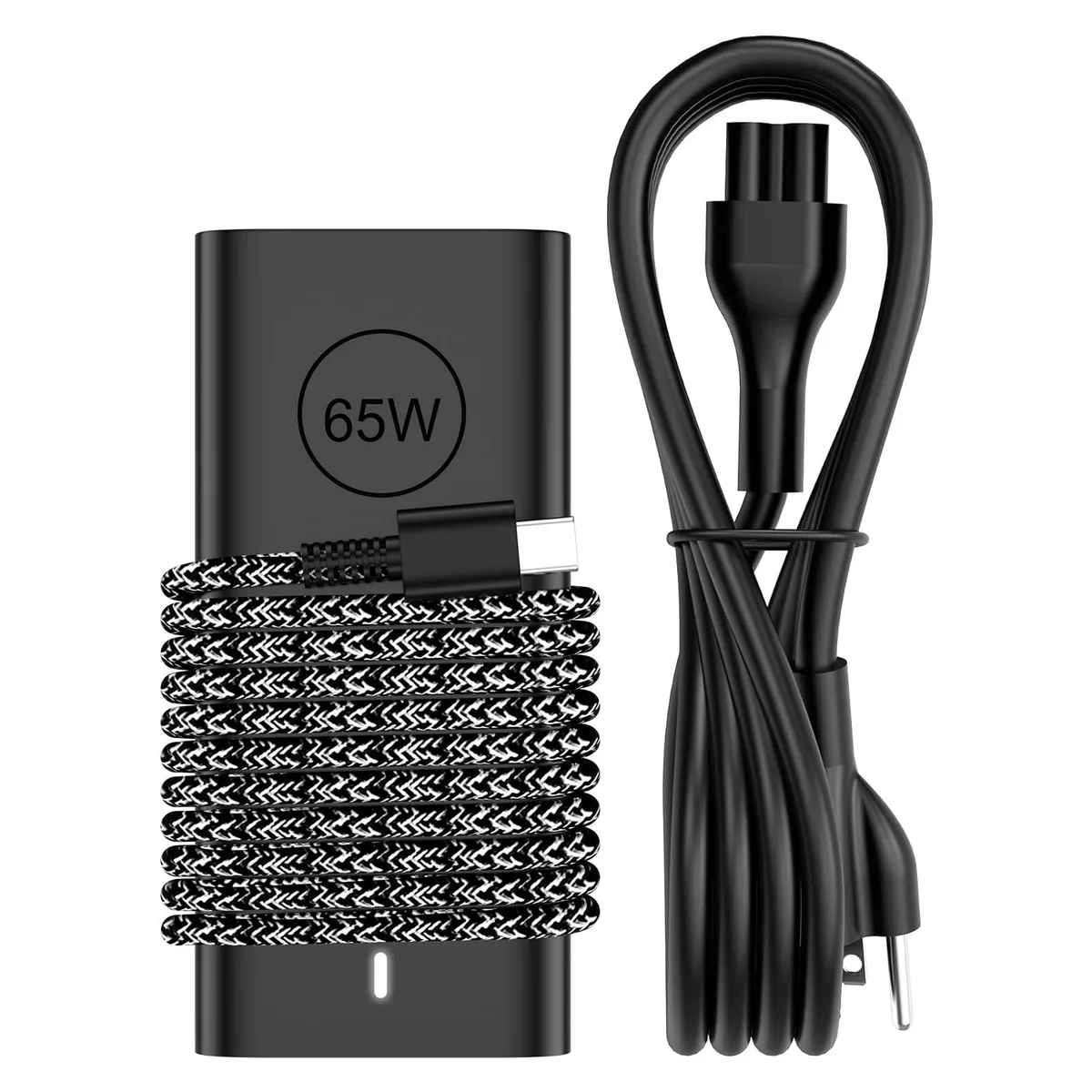  DELL SM65CL-01 65W USB-C AC Adapter Braided Cable — product photo