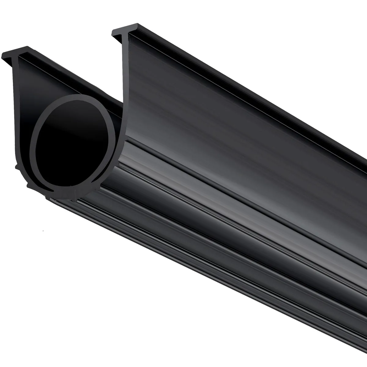VEVOR VEVOR Garage Door Seal U+O Shape 16 ft 3-3/4 in Black — product photo