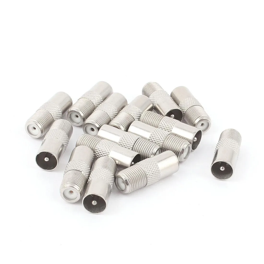 Unique-Bargains Unique-Bargains F Type Female to PAL Male Adapter 15 Pcs — product photo