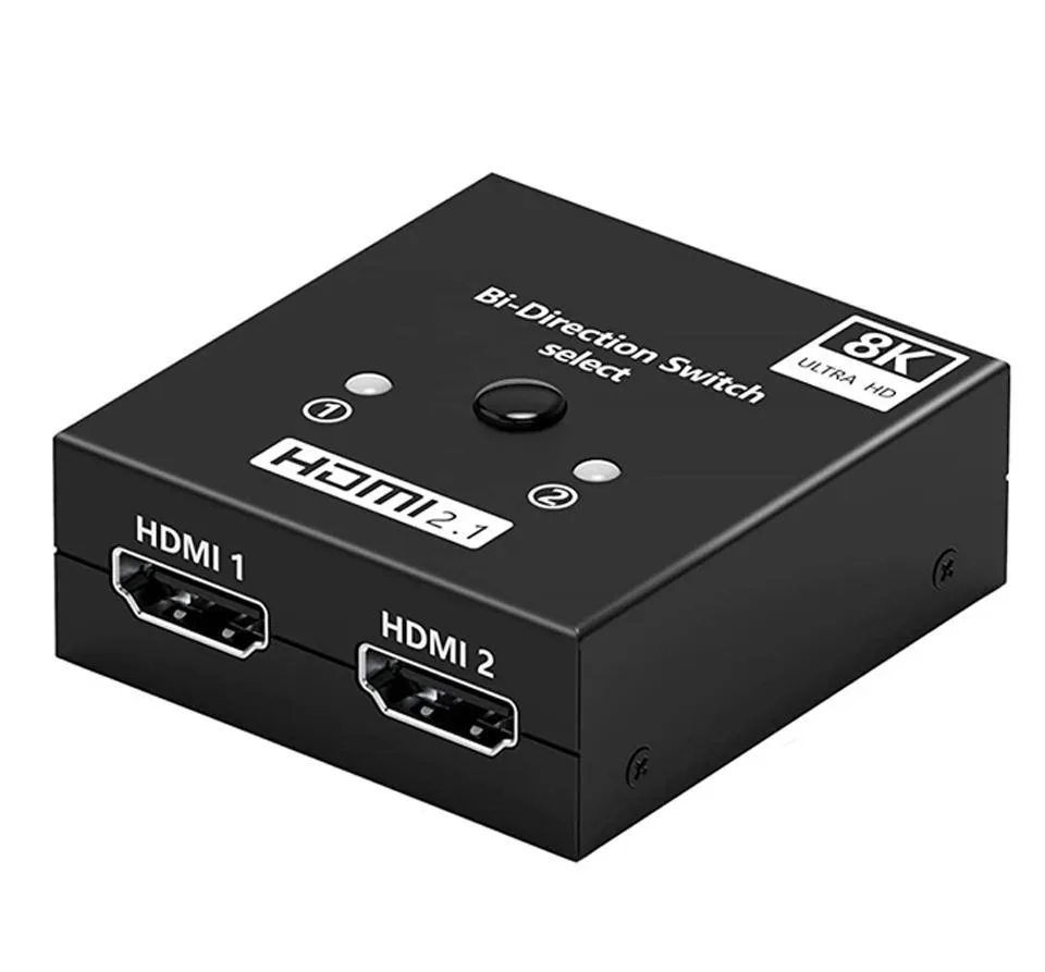 WRIARICH WRIARICH Bidirectional HDMI Switch 4K@120Hz 8K@60Hz 2 Ports Black — product photo
