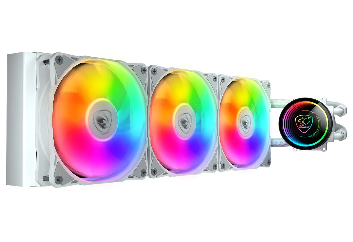 COUGAR COUGAR Poseidon Elite ARGB White 360 liquid cooler — product photo