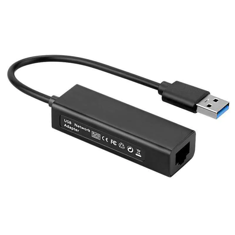 HANNORD HANNORD USB 3.0 to Gigabit Ethernet Adapter Black — product photo