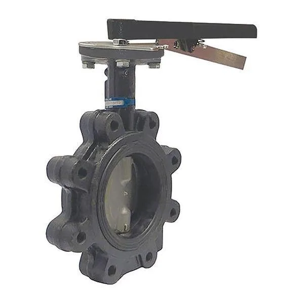 Milwaukee Valve Milwaukee Valve ML222B 6 Butterfly Valve Lug 6 In Cast Iron Buna Liner — product photo