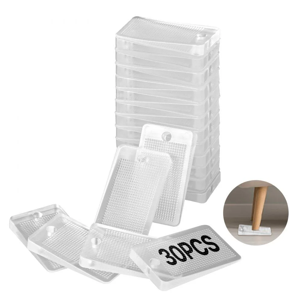 VEVOR VEVOR Furniture Leveling Shims 30 PCS 1.97 x 1.16 x 0.22 inch Clear PVC — product photo
