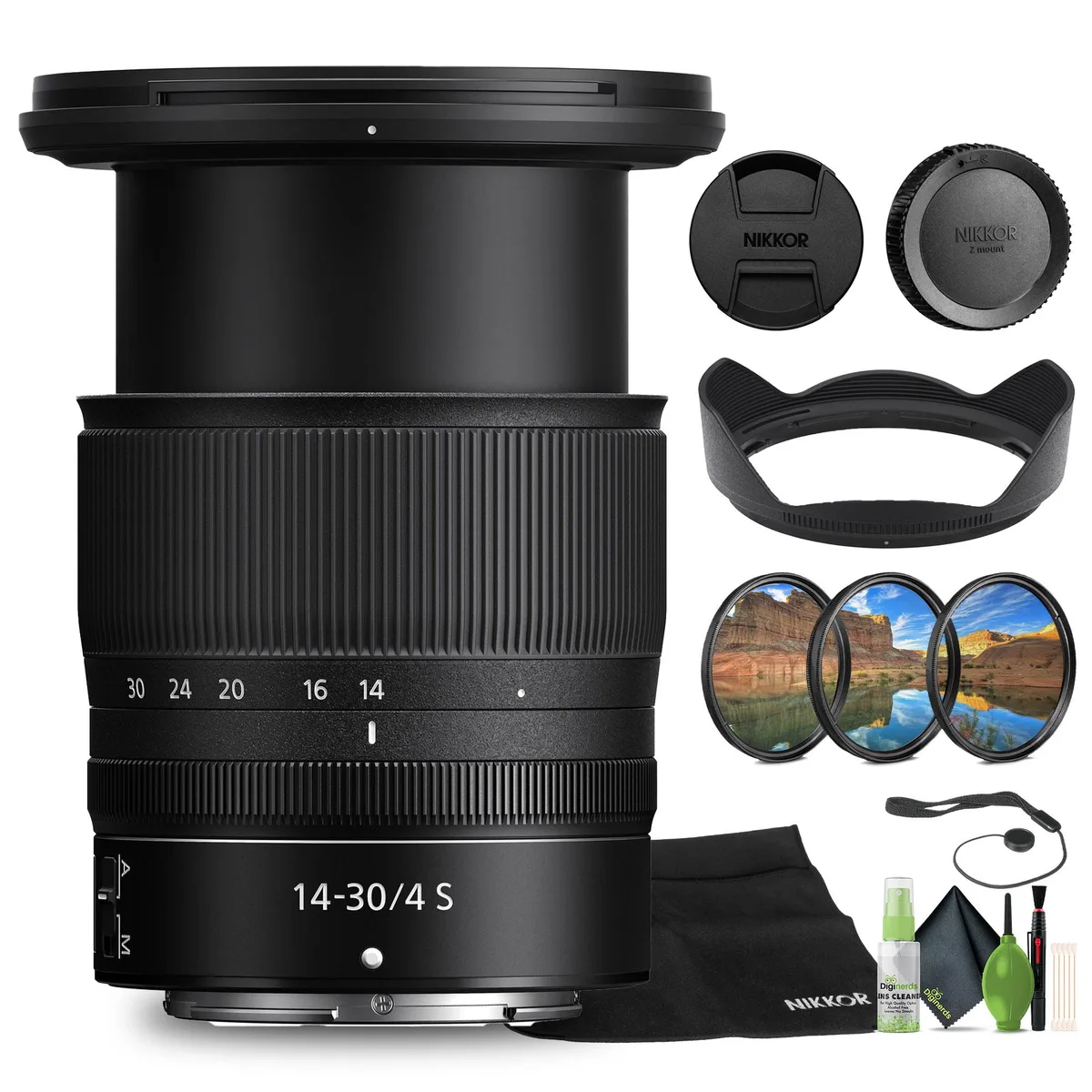 Nikon Inc Nikon NIKKOR Z 14-30mm f/4.0 S Zoom Lens + Filter Kit — product photo
