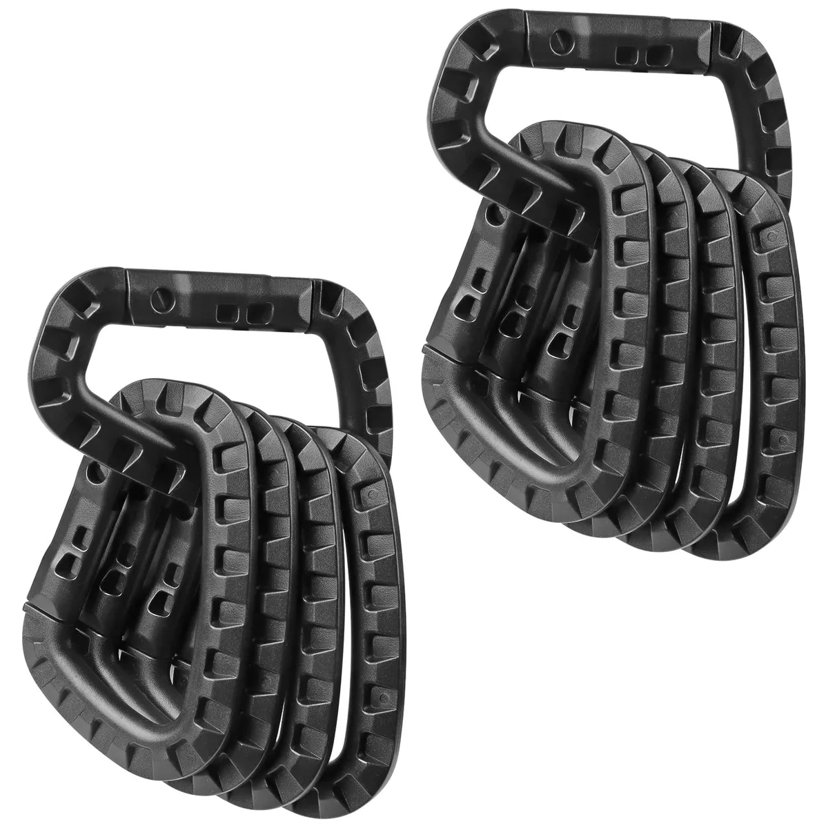 Mayes Plastic Carabiner Keychain D-Ring 12 Pack — product photo