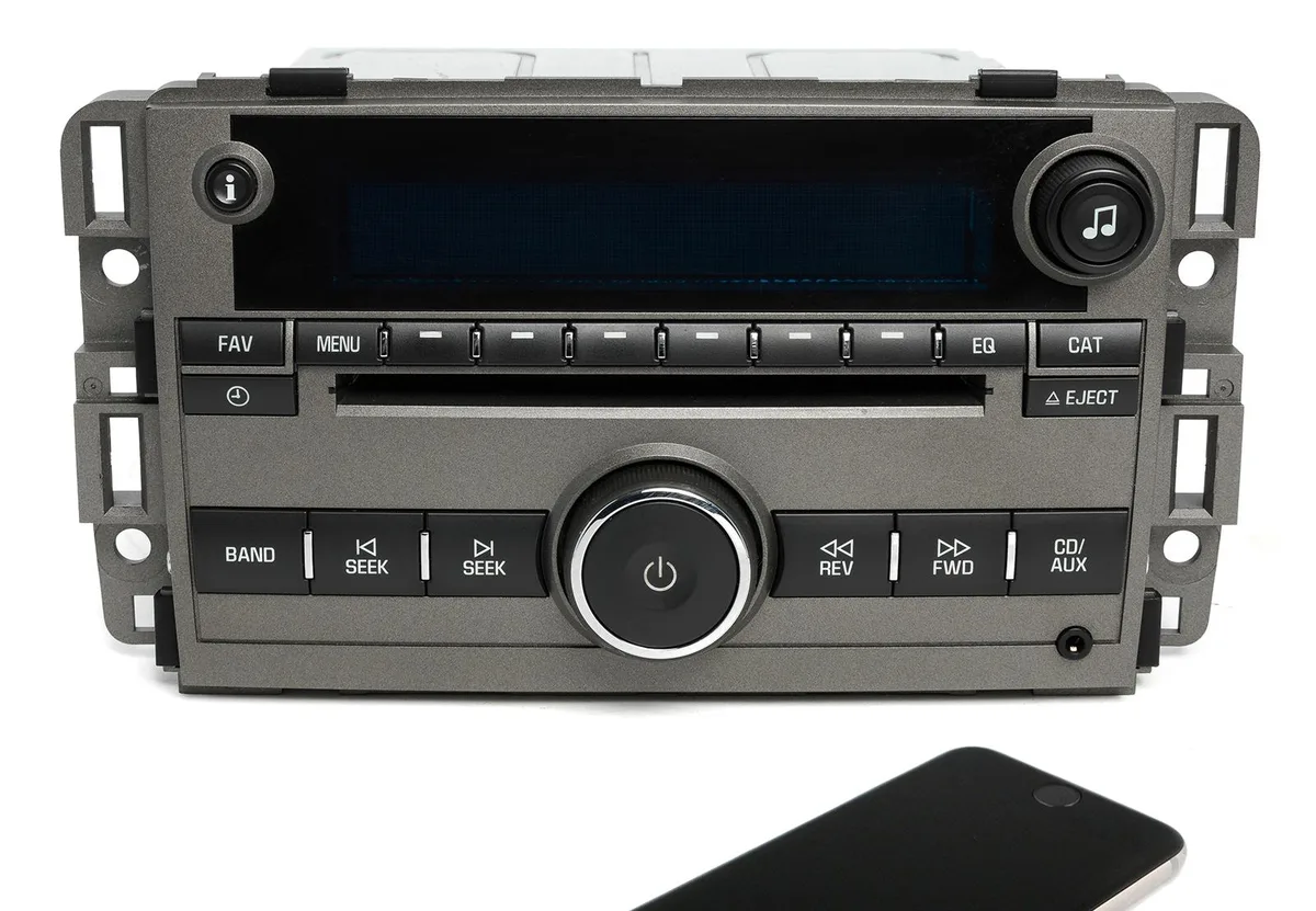 1 Factory Radio 1 Factory Radio 22847154 Captiva Sport 2012 AM FM CD Aux Bluetooth receiver — product photo