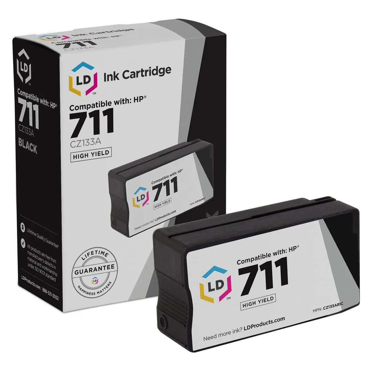 LD Products LD Products CZ133A High Yield Black Ink Cartridge 210 Pages — product photo