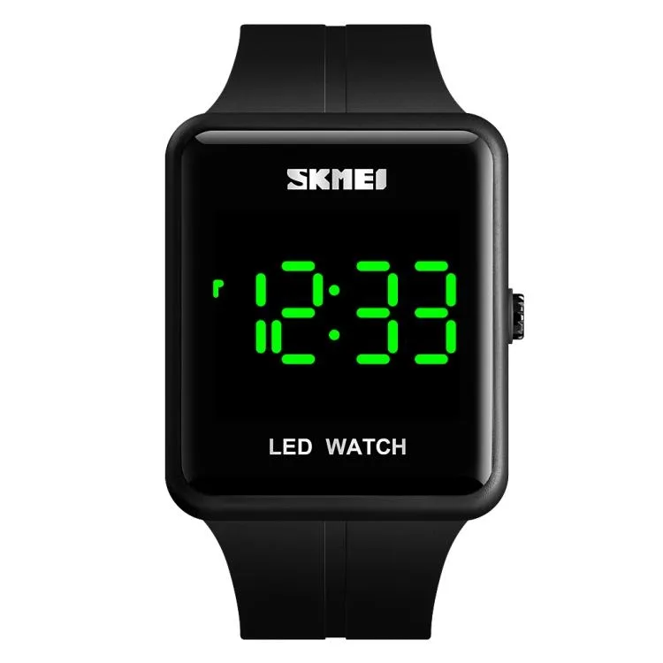 allentian allentian 1541 LED watch square black 37mm 30M 44g — product photo