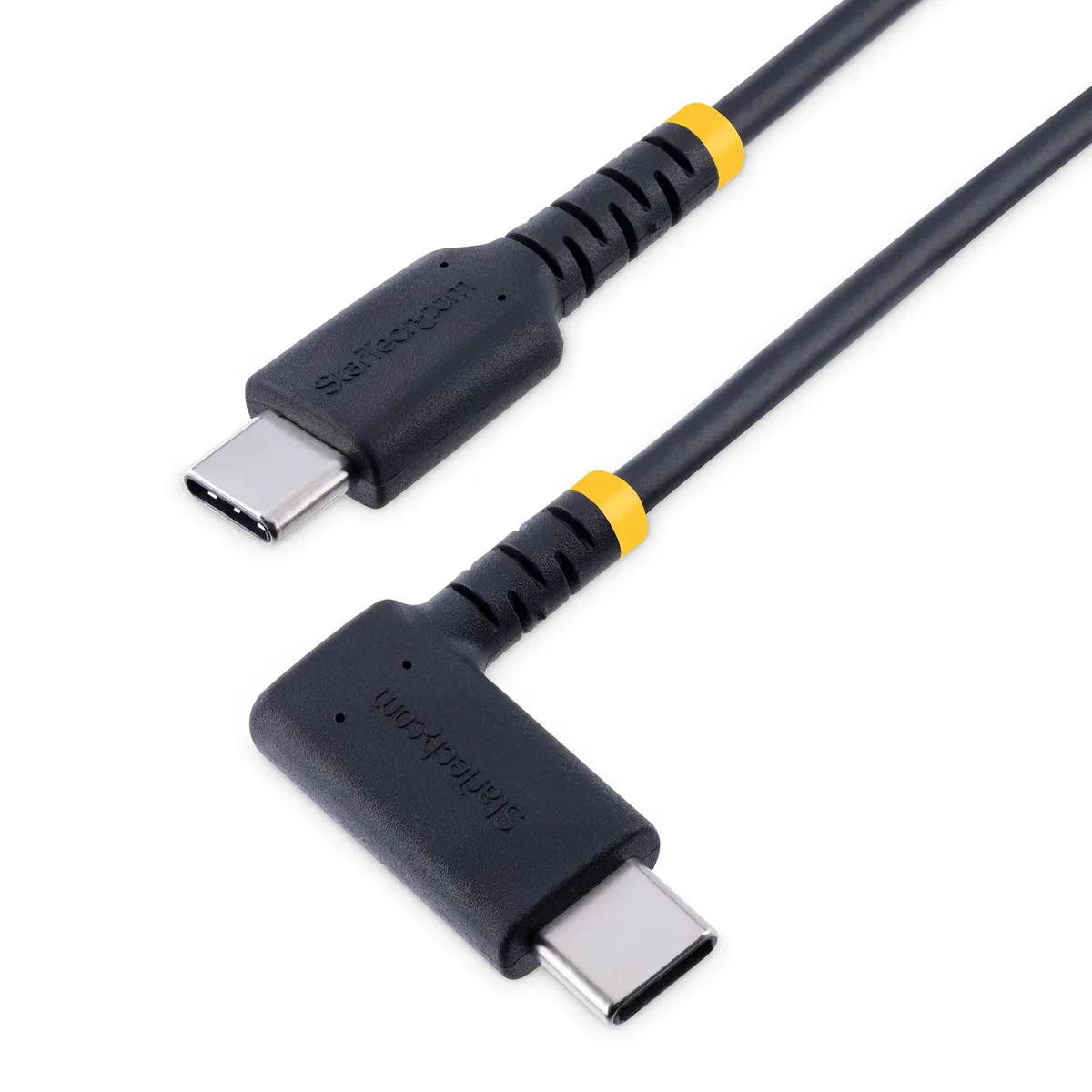 STARTECH STARTECH R2CCR-1M-USB-CABLE 3ft right-angle USB-C to USB-C cable — product photo