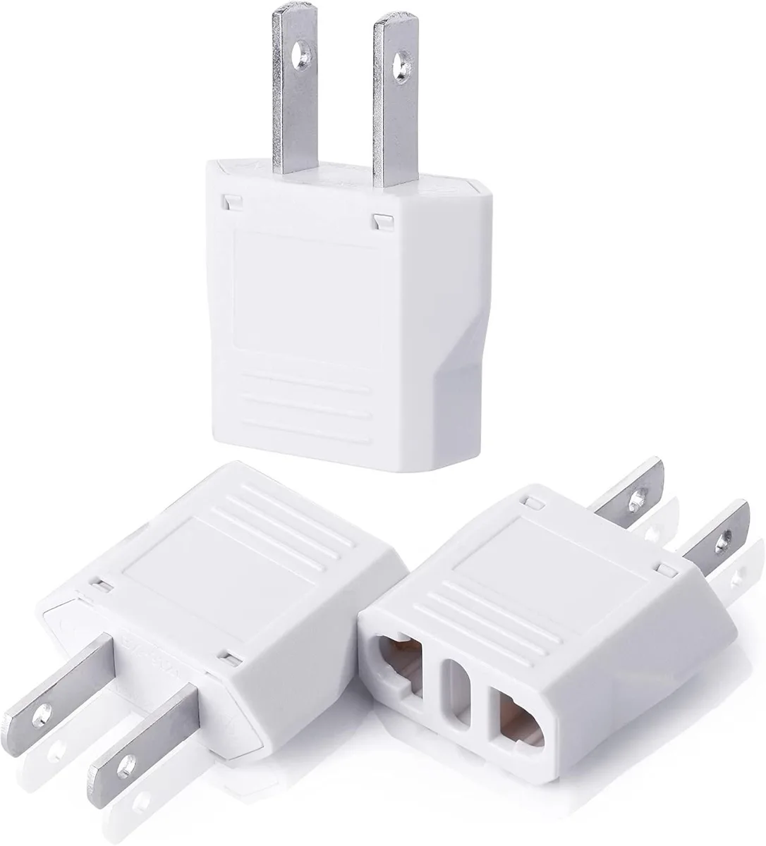 globalcrown globalcrown Europe to US Plug Adapter 3 Pack — product photo