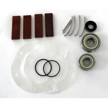 SPEEDAIRE 22XJ98 repair kit in sealed bag with bearings o-rings pins shims springs vanes shaft seal