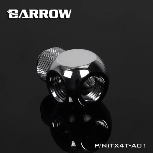 Barrow Mods Barrow Mods TX5T-A01-Silver G1/4 5-Way Rotary Splitter Fitting Silver — product photo