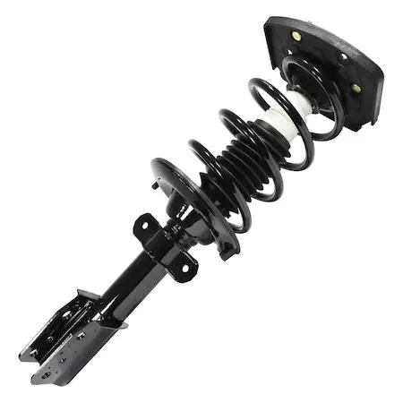 Unity rear left complete strut assembly silver metal unit with coil spring and top mount