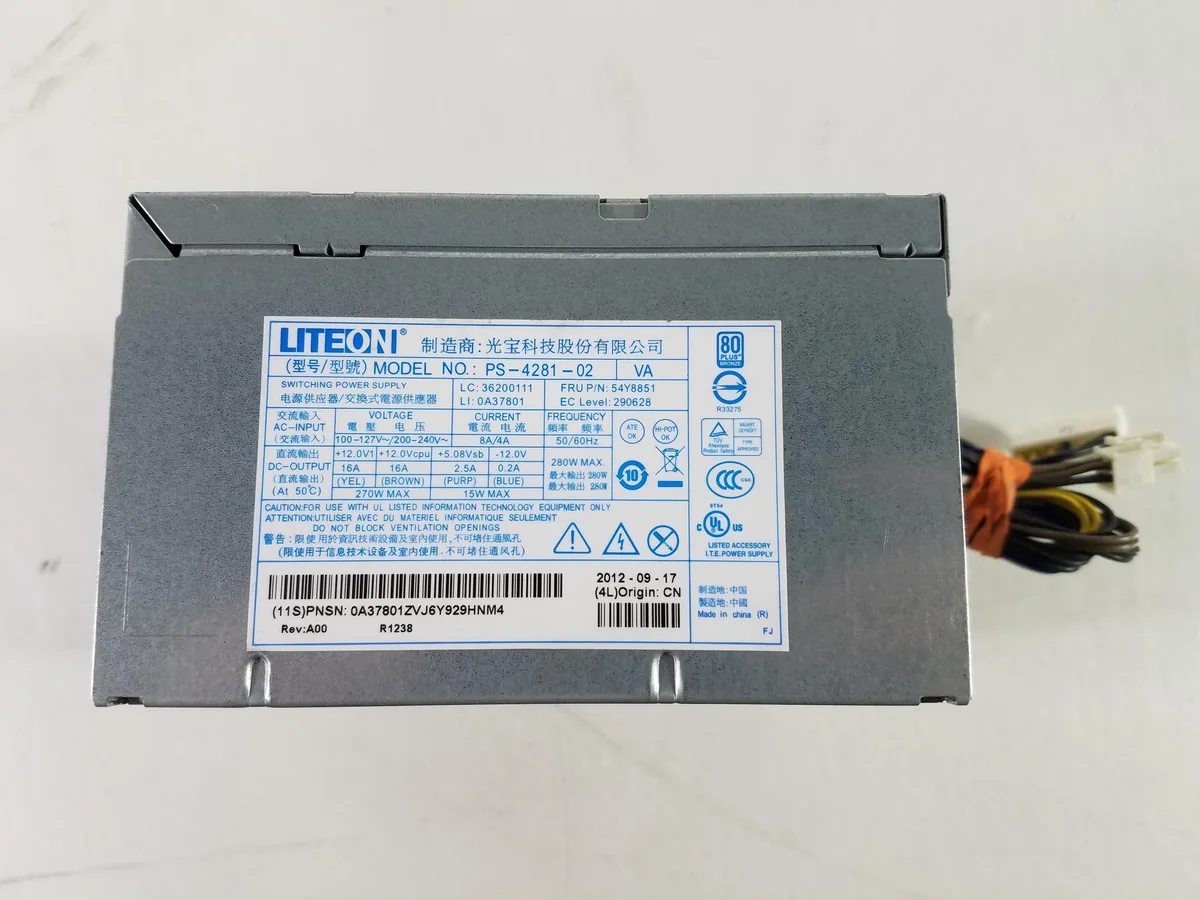 Lite-On Lite-On PS-4281-02 280 W 14-Pin ATX Power Supply — product photo