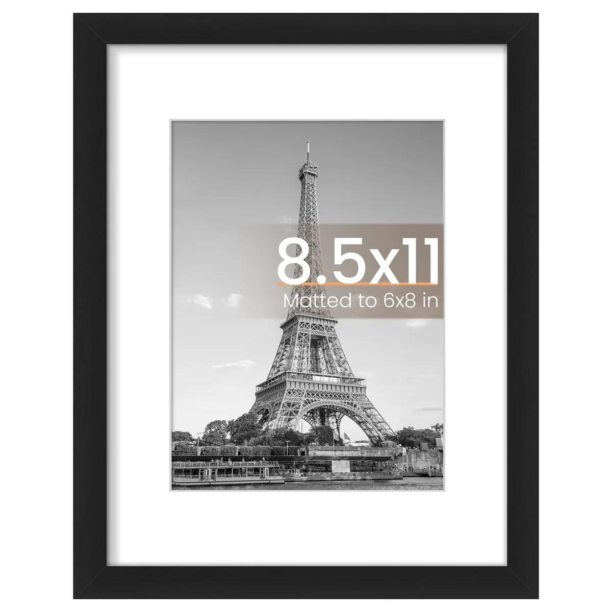  upsimples Collage Picture Frame Black 8.5x11in 1 Pack XUP01153 — product photo