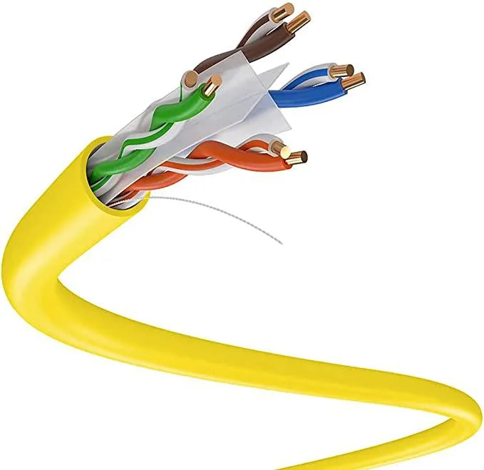 DRIPSTONE DRIPSTONE 600003 Cat6 UTP Ethernet Cable 23AWG 1000ft Yellow — product photo