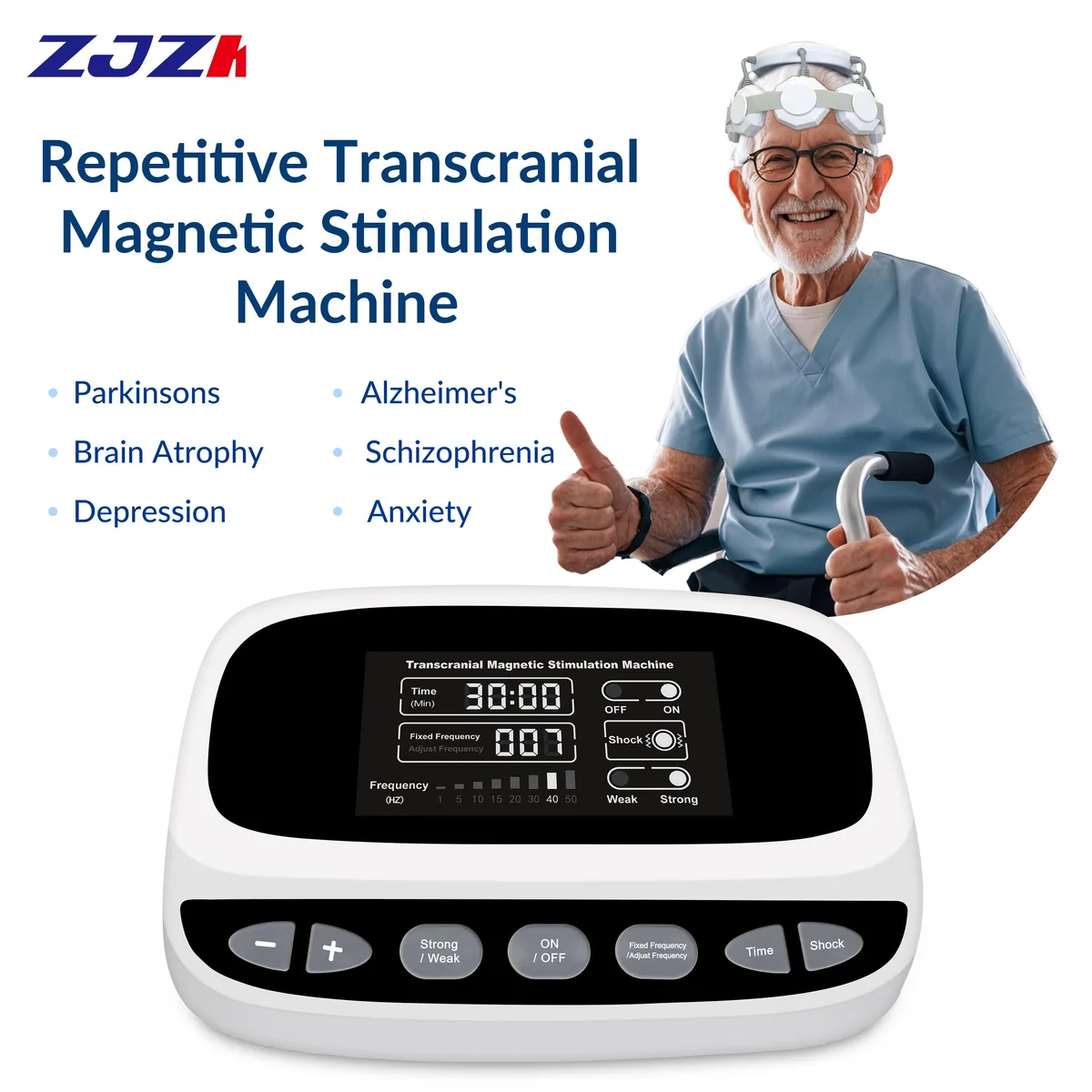 ZJZK ZJZK JLC-81301 Transcranial Magnetic Stimulation Machine 11 Modes White — product photo